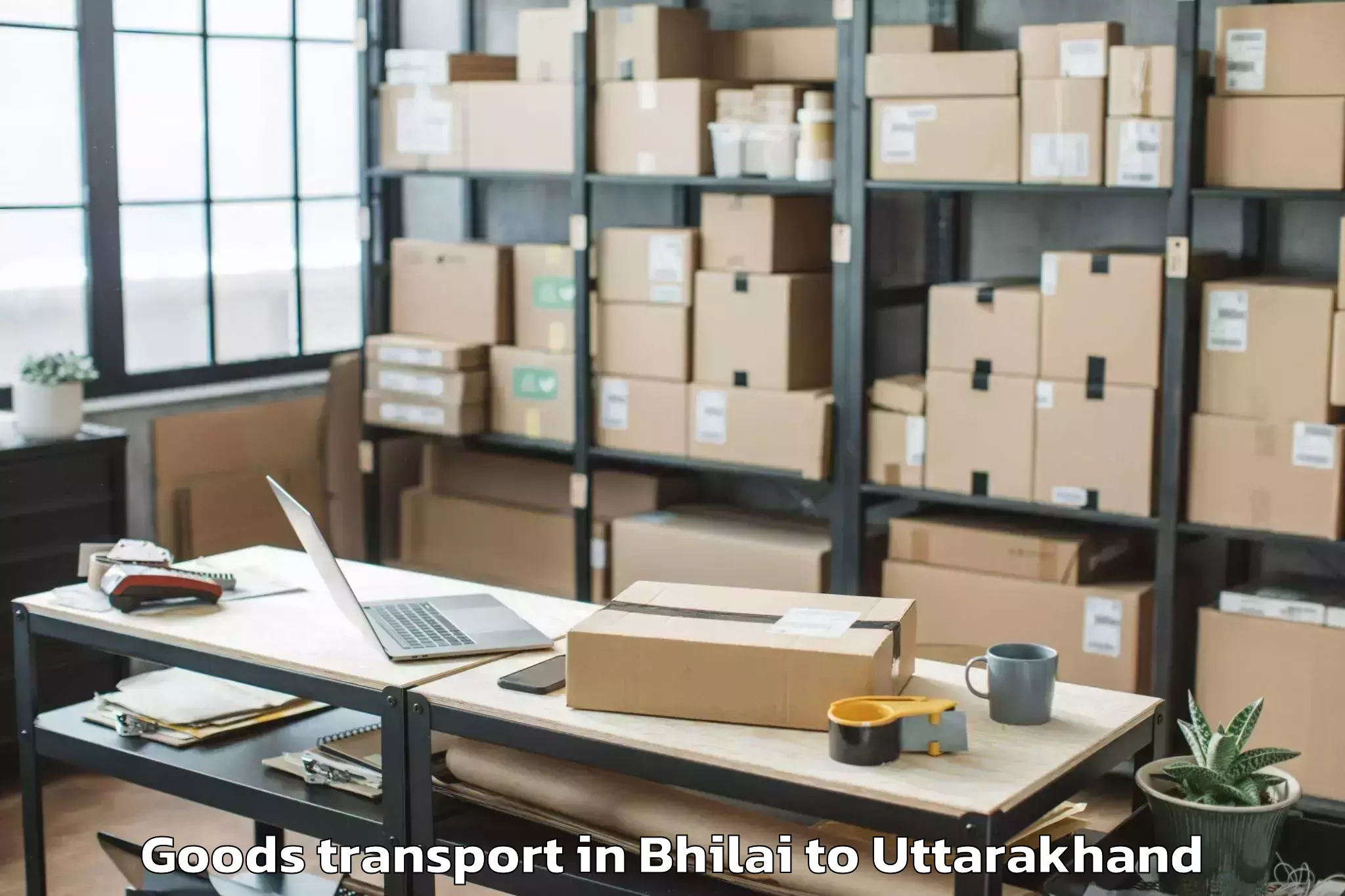 Book Bhilai to Rudrapur Goods Transport Online